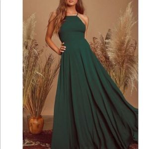 Lulu's Green Maxi Dress L